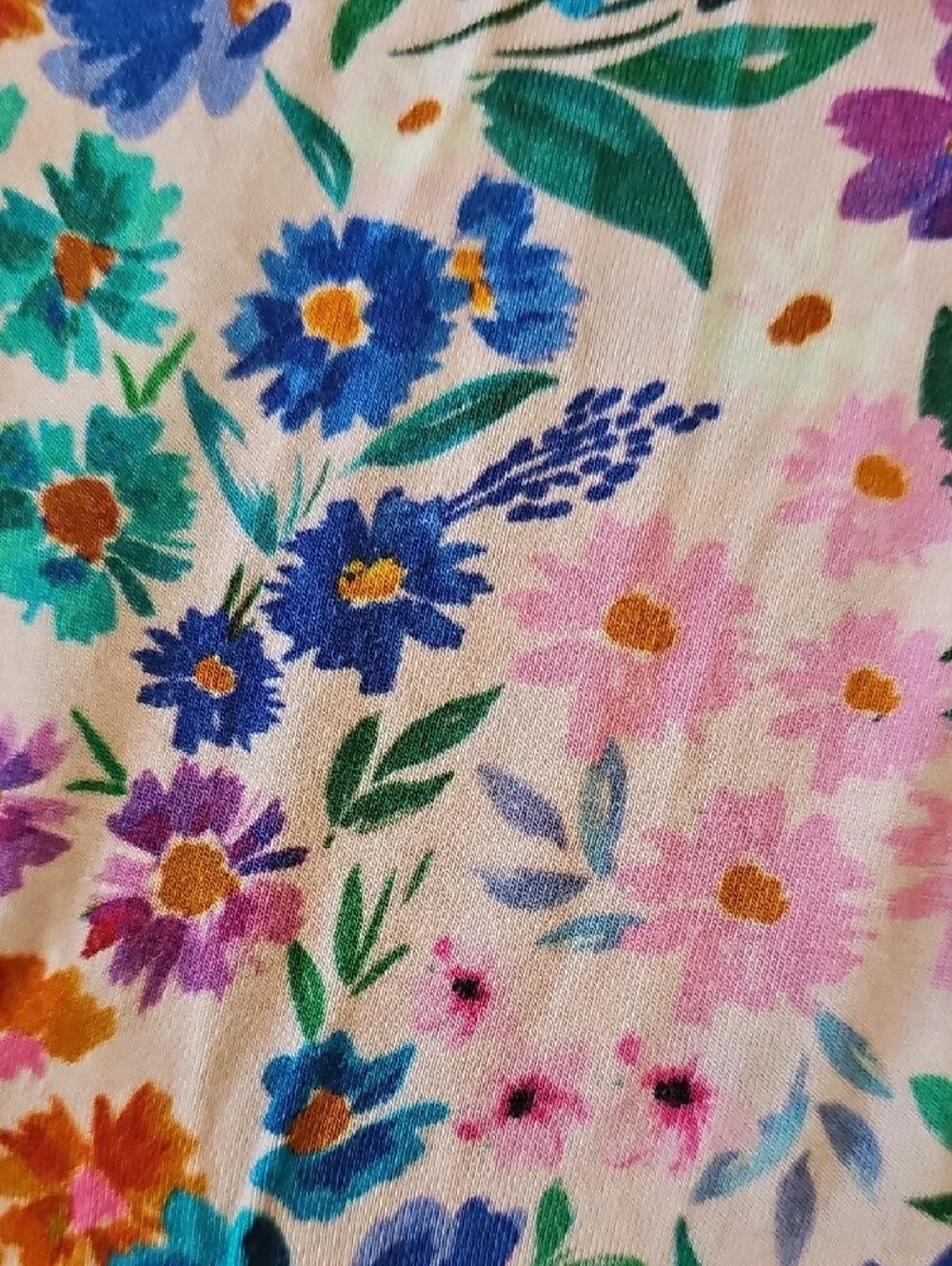 Little Sleepies Sweet Pea Floral Bamboo Crescent Zippy 12-18M
